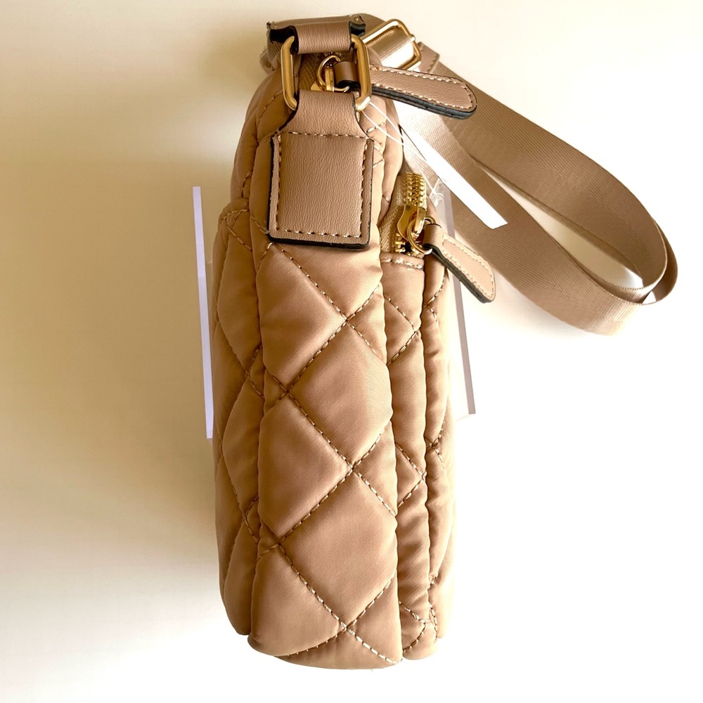 NWT La Miel Beige Crossbody Bag - Puffer Design - Picture 4 of 13